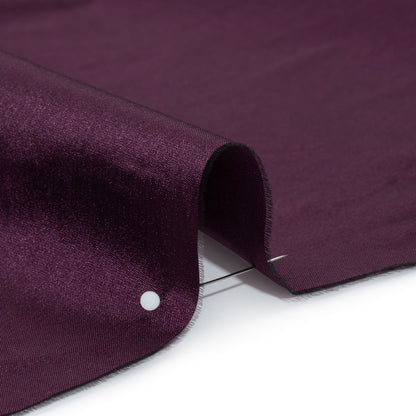 Polyester Taffeta - Plain Dyed Aubergine - Bellamy Collection Detail