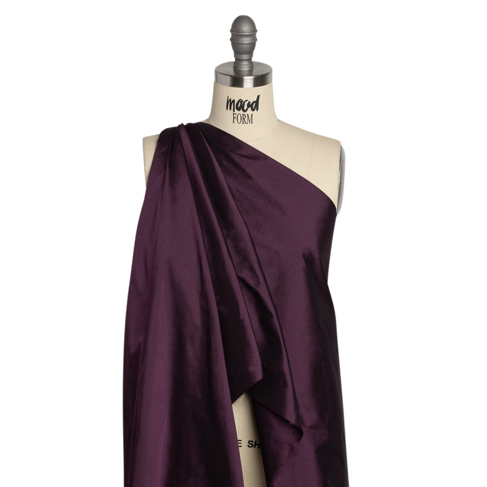 Polyester Taffeta - Plain Dyed Aubergine - Bellamy Collection Drape