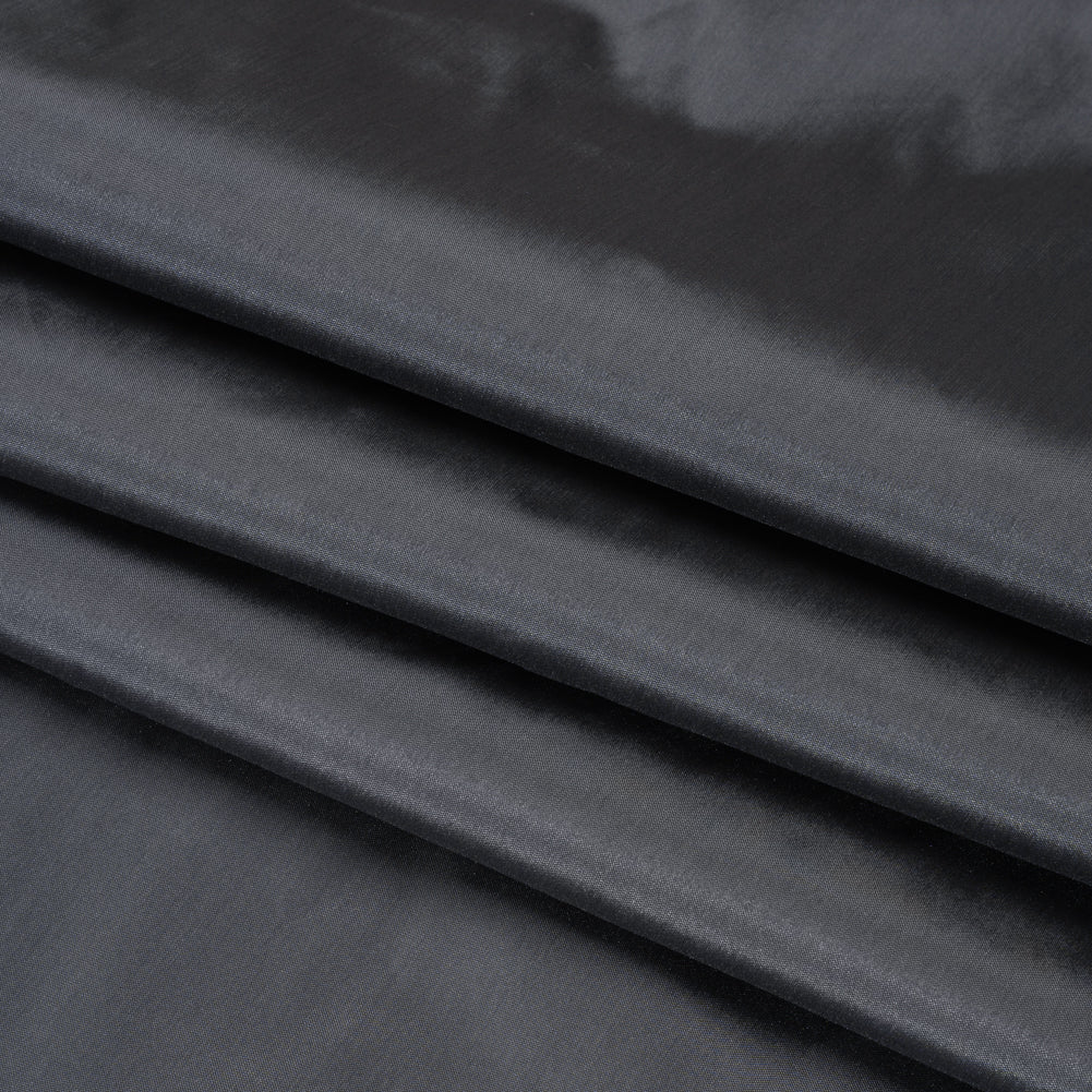 Polyester Taffeta - Plain Dyed Charcoal - Bellamy Collection Folded