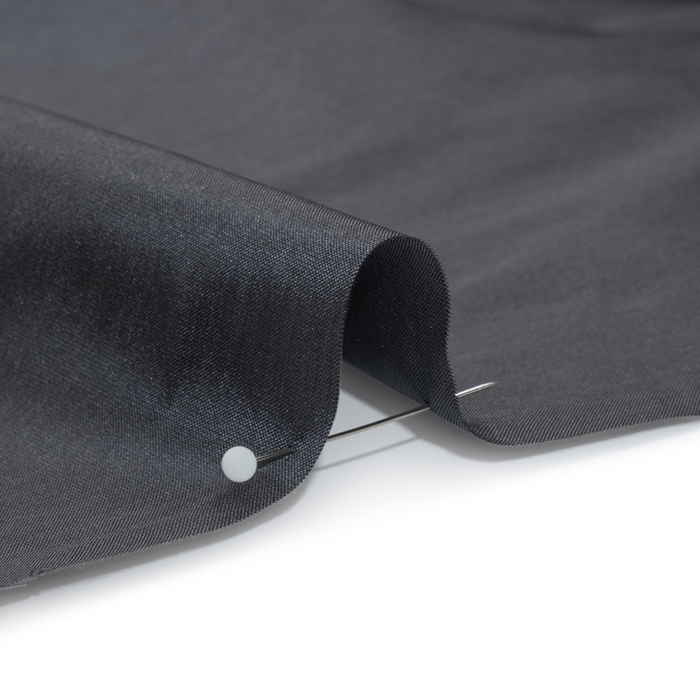 Polyester Taffeta - Plain Dyed Charcoal - Bellamy Collection Detail