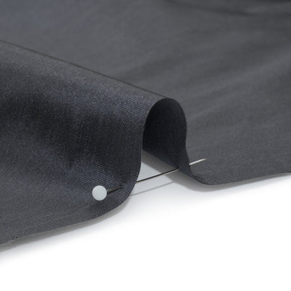 Polyester Taffeta - Plain Dyed Charcoal - Bellamy Collection Detail