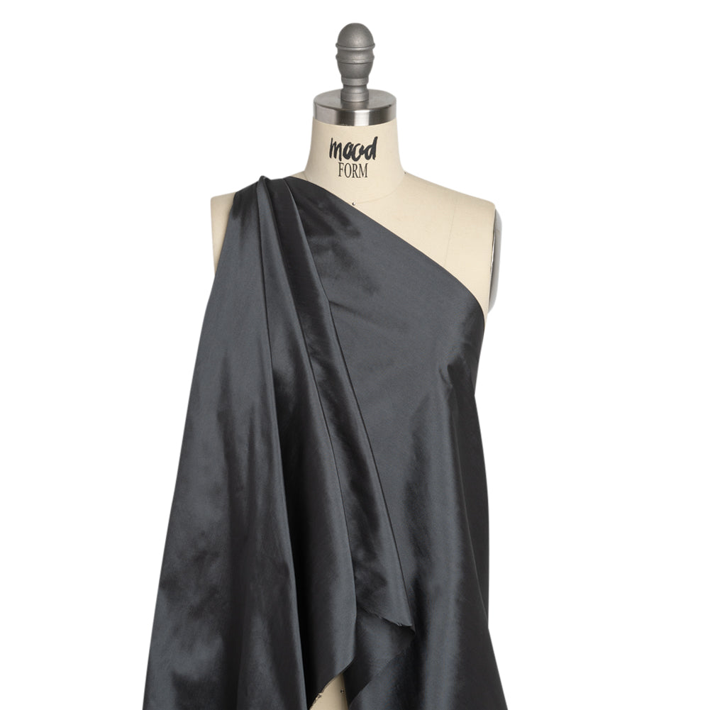 Polyester Taffeta - Plain Dyed Charcoal - Bellamy Collection Drape