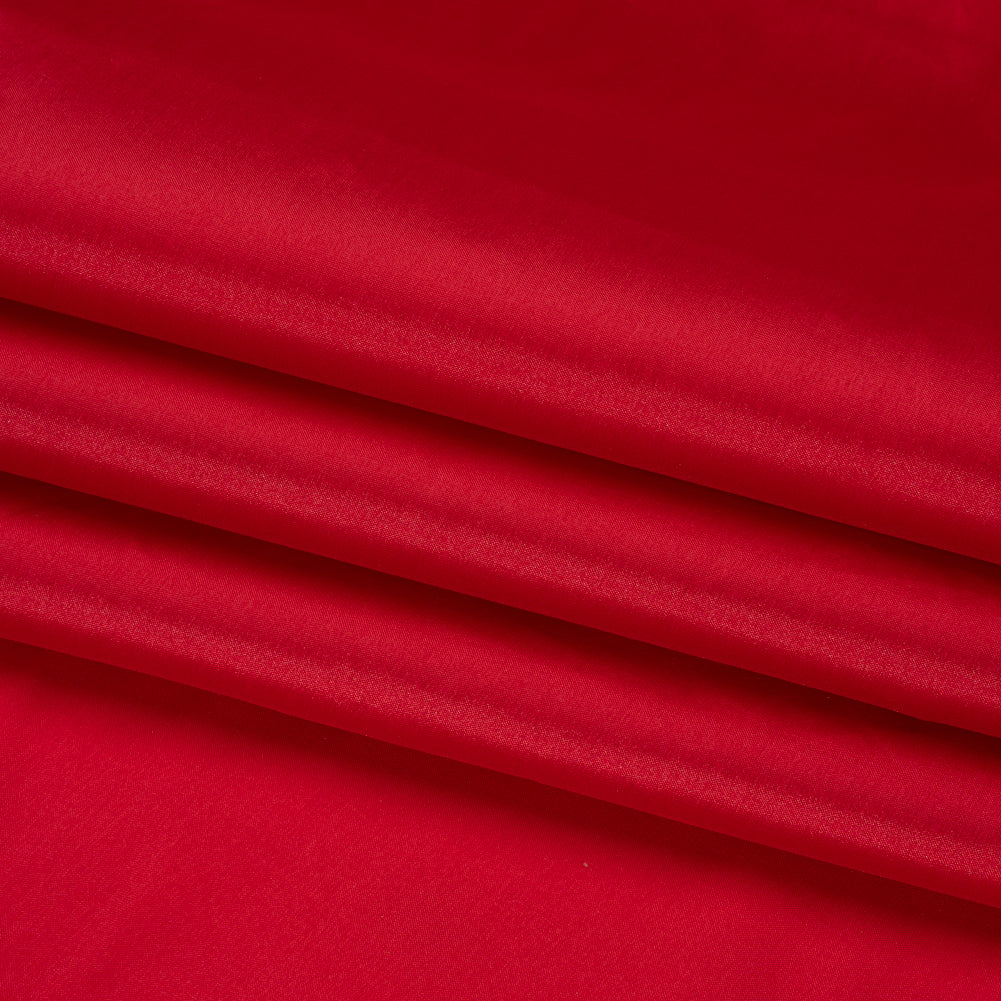 Polyester Taffeta - Plain Dyed Shock Value Red - Bellamy Collection Folded