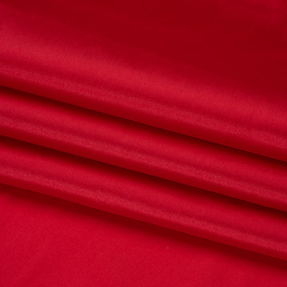 Polyester Taffeta - Plain Dyed Shock Value Red - Bellamy Collection Folded