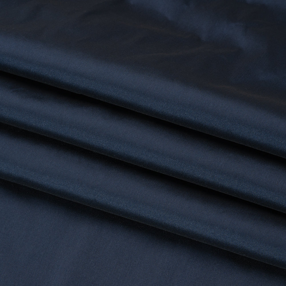 Polyester Taffeta - Plain Dyed Black Iris - Bellamy Collection Folded