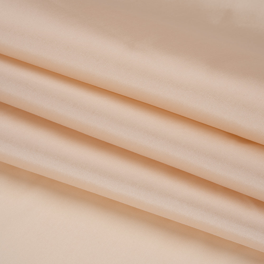 Polyester Taffeta - Plain Dyed Beige - Bellamy Collection Folded