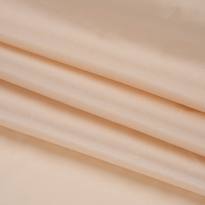Polyester Taffeta - Plain Dyed Beige - Bellamy Collection Folded