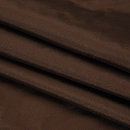 Polyester Taffeta - Plain Dyed Chocolate - Bellamy Collection Folded