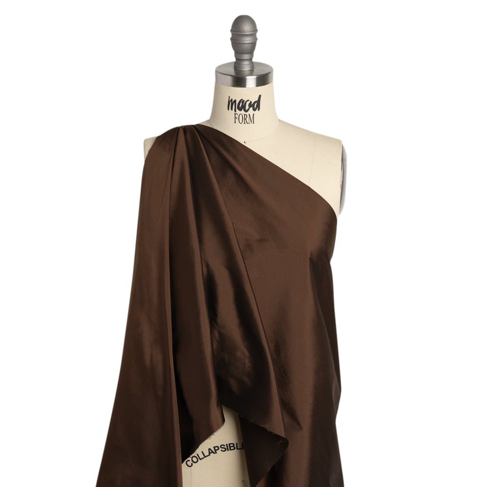 Polyester Taffeta - Plain Dyed Chocolate - Bellamy Collection Drape