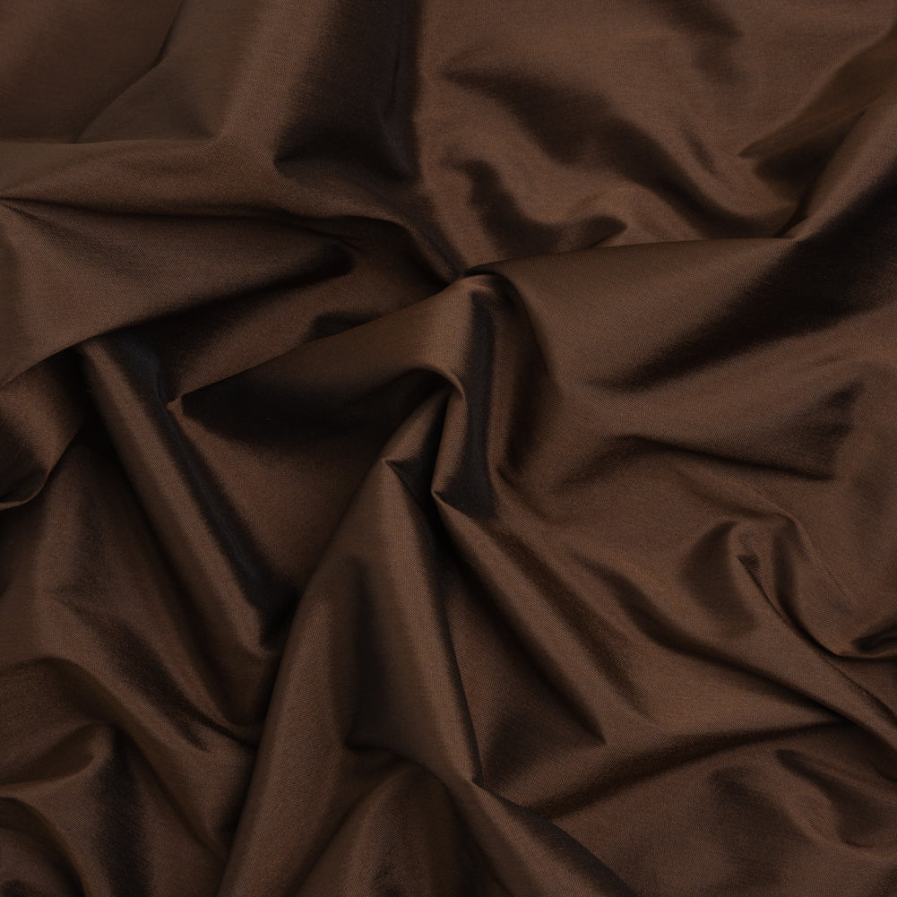 Polyester Taffeta - Plain Dyed Chocolate - Bellamy Collection
