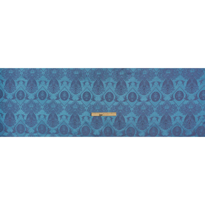 Gems and Doves Jacquard Lining - Aqua and Purple Bi-Color