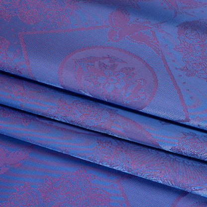 Gems and Doves Jacquard Lining - Purple and Pink Bi-Color