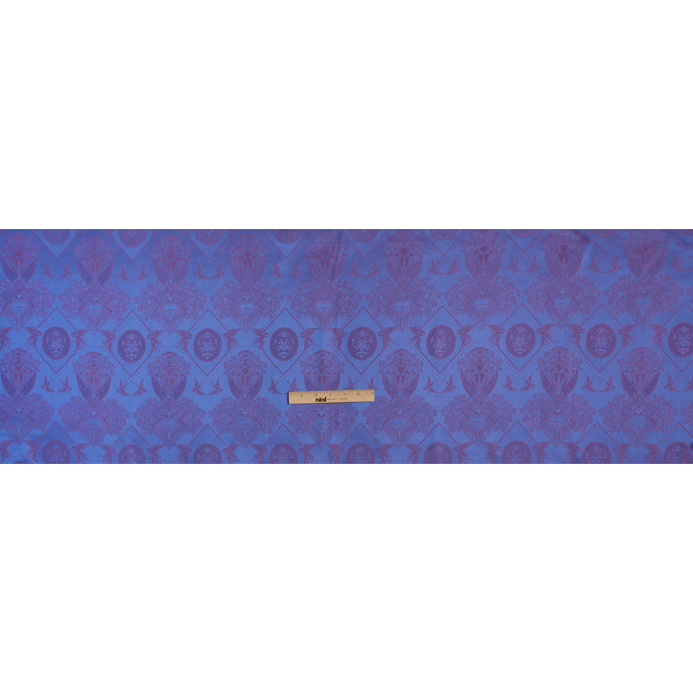 Gems and Doves Jacquard Lining - Purple and Pink Bi-Color