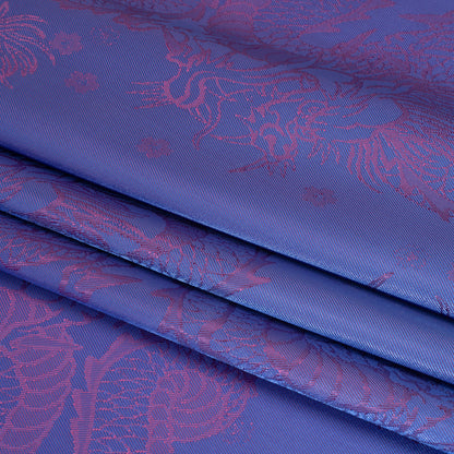 Dragons Jacquard Lining - Purple and Pink Bi-Color