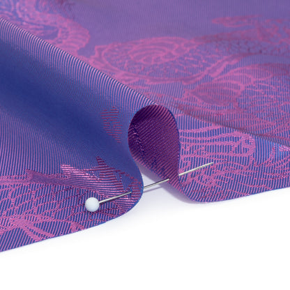 Dragons Jacquard Lining - Purple and Pink Bi-Color