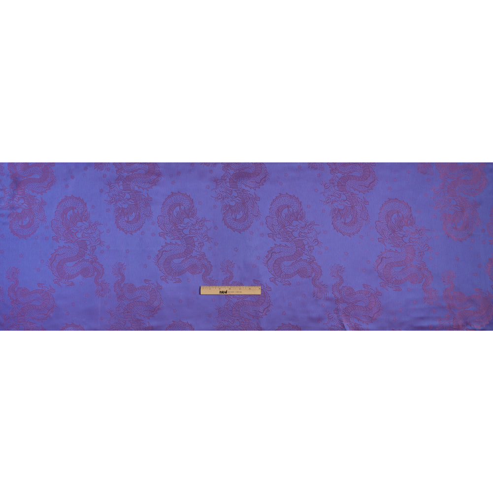Dragons Jacquard Lining - Purple and Pink Bi-Color