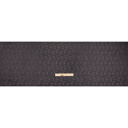 Skulls Jacquard Lining - Black and Charcoal Bi-Color