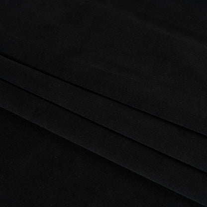 Cotton Velveteen - Black - Deadstock Folded