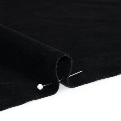 Cotton Velveteen - Black - Deadstock Detail