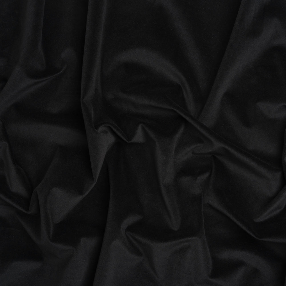 Cotton Velveteen - Black - Deadstock