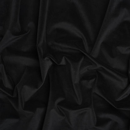 Cotton Velveteen - Black - Deadstock