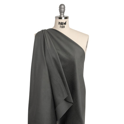 Coolmax Poly Cotton Corduroy, Moisture Wicking - Gray Cobble - Deadstock Drape