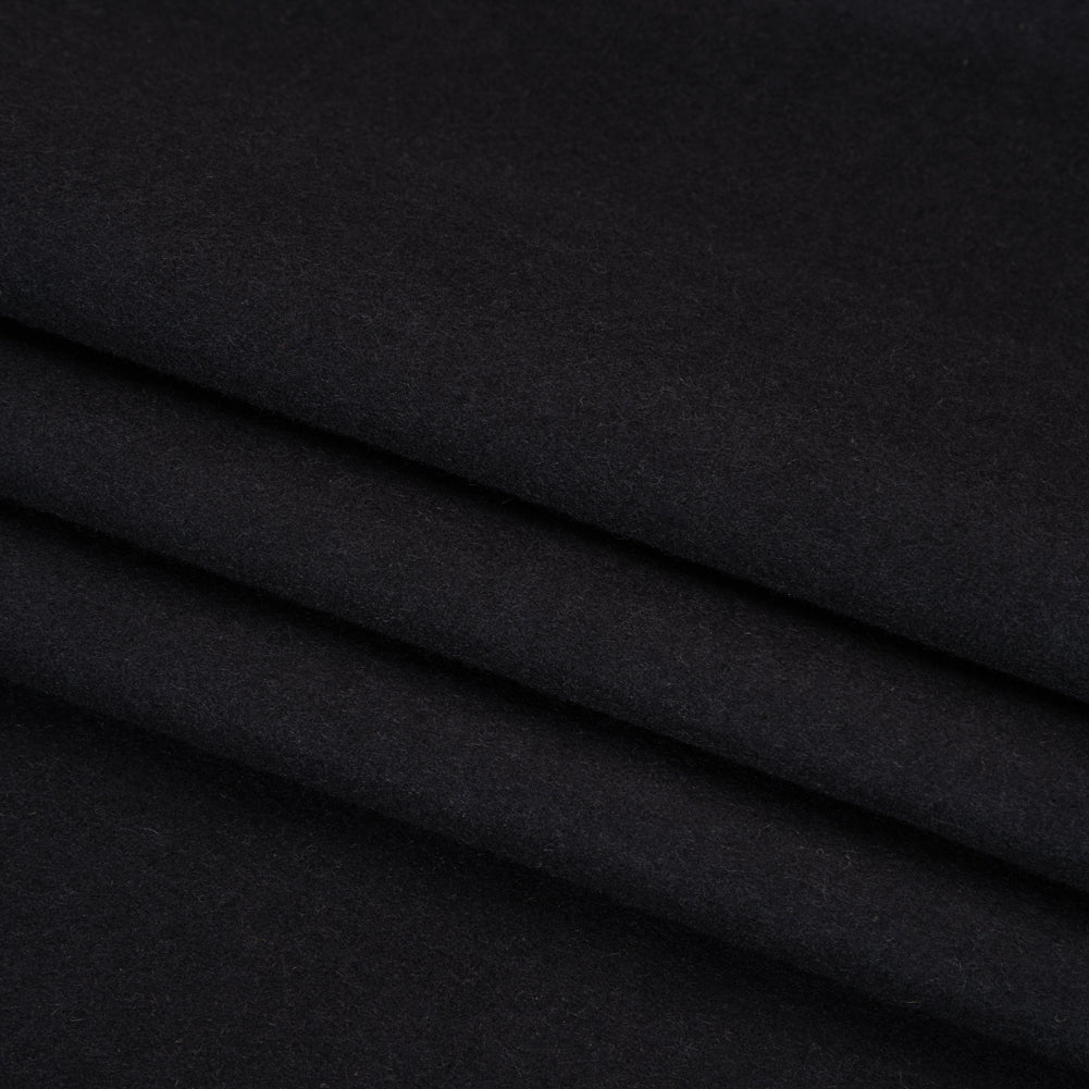 Brushed Wool Blend Coating - Dark Cool Gray - Deadstock Folded