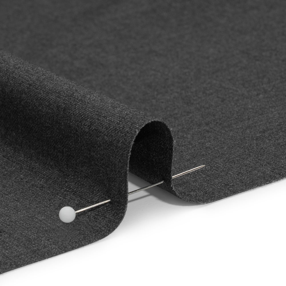 Wool Twill Suiting - Heathered Cool Gray - Deadstock Detail
