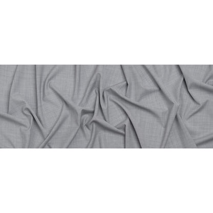 Wool Suiting - Heathered Silvery Gray - Deadstock Full