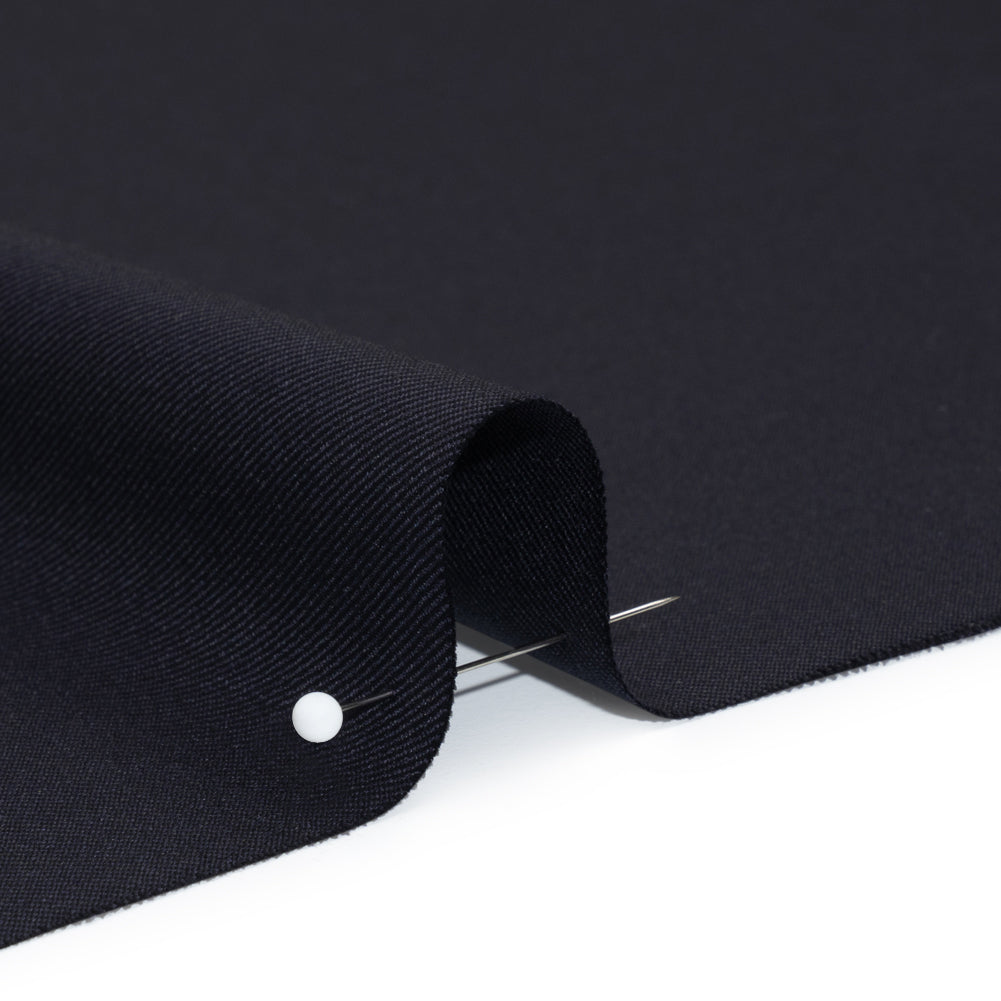 Wool Twill Suiting - Navy - Deadstock Detail