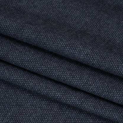 Wool Woven - Blue and Charcoal - Deadstock Folded