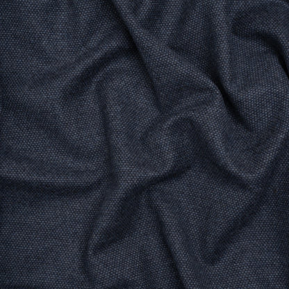 Wool Woven - Blue and Charcoal - Deadstock