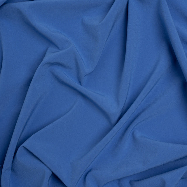 Stretch Polyester Woven - Blue - Deadstock