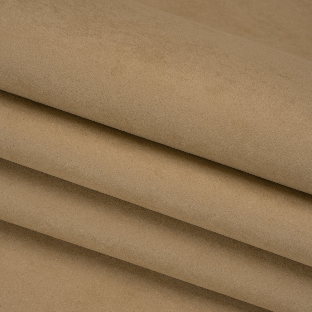 Upholstery Faux Suede - Khaki - Lyndhurst Collection Folded