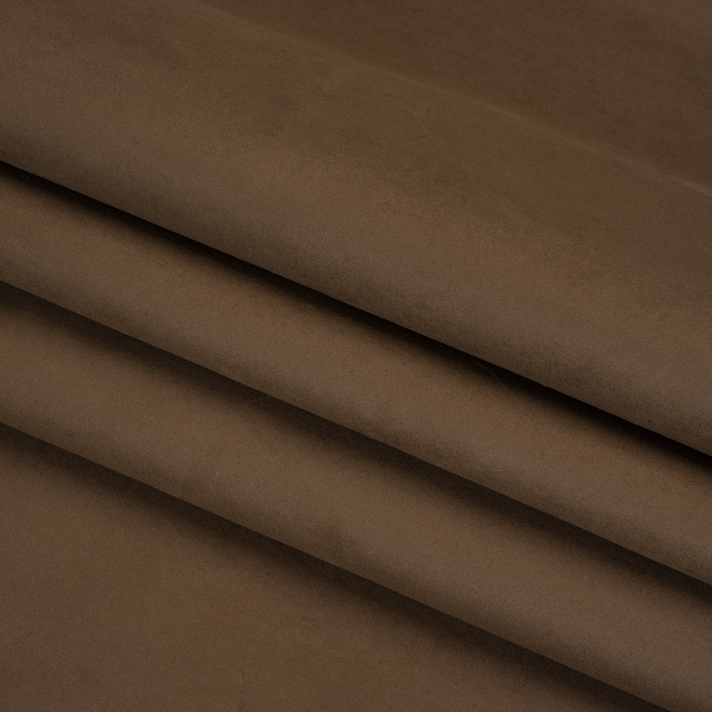 Upholstery Faux Suede - Mocha - Lyndhurst Collection Folded