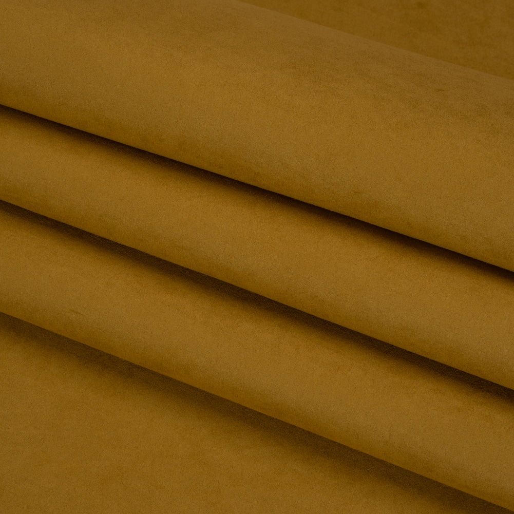 Upholstery Faux Suede - Gold - Lyndhurst Collection Folded