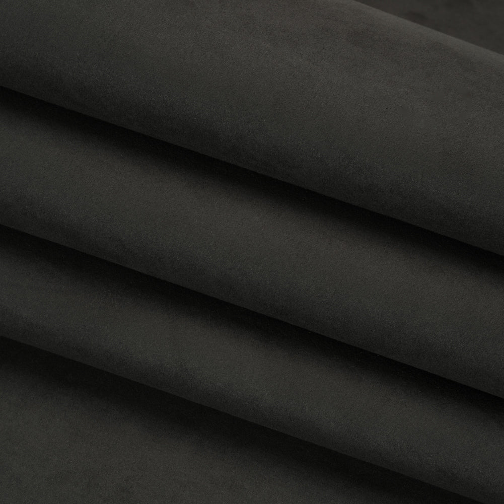 Upholstery Faux Suede - Ebony - Lyndhurst Collection Folded