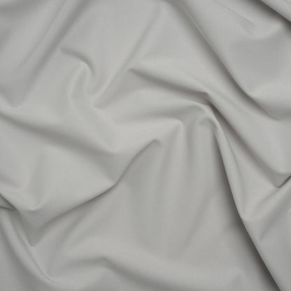 Stretch Textured Polyester Woven - Chalk Gray - Deadstock