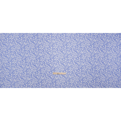 Stretch Rayon Jersey - Periwinkle and White Animal Spots - Deadstock