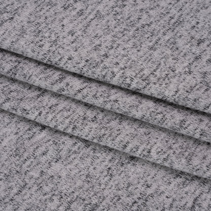 Stretch Rayon and Polyester Brushed Sweater Knit - Heathered Gray - Deadstock