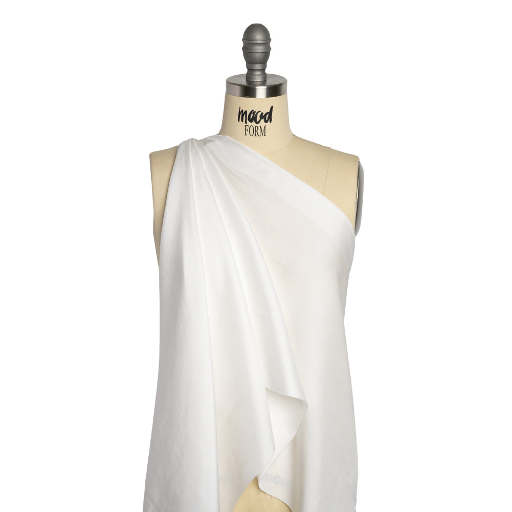 Washed Silk Twill 18mm - Off-White