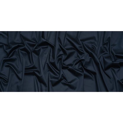 Mercerized Organic Egyptian Cotton Shirting - Dark Navy - Ravello Collection Full
