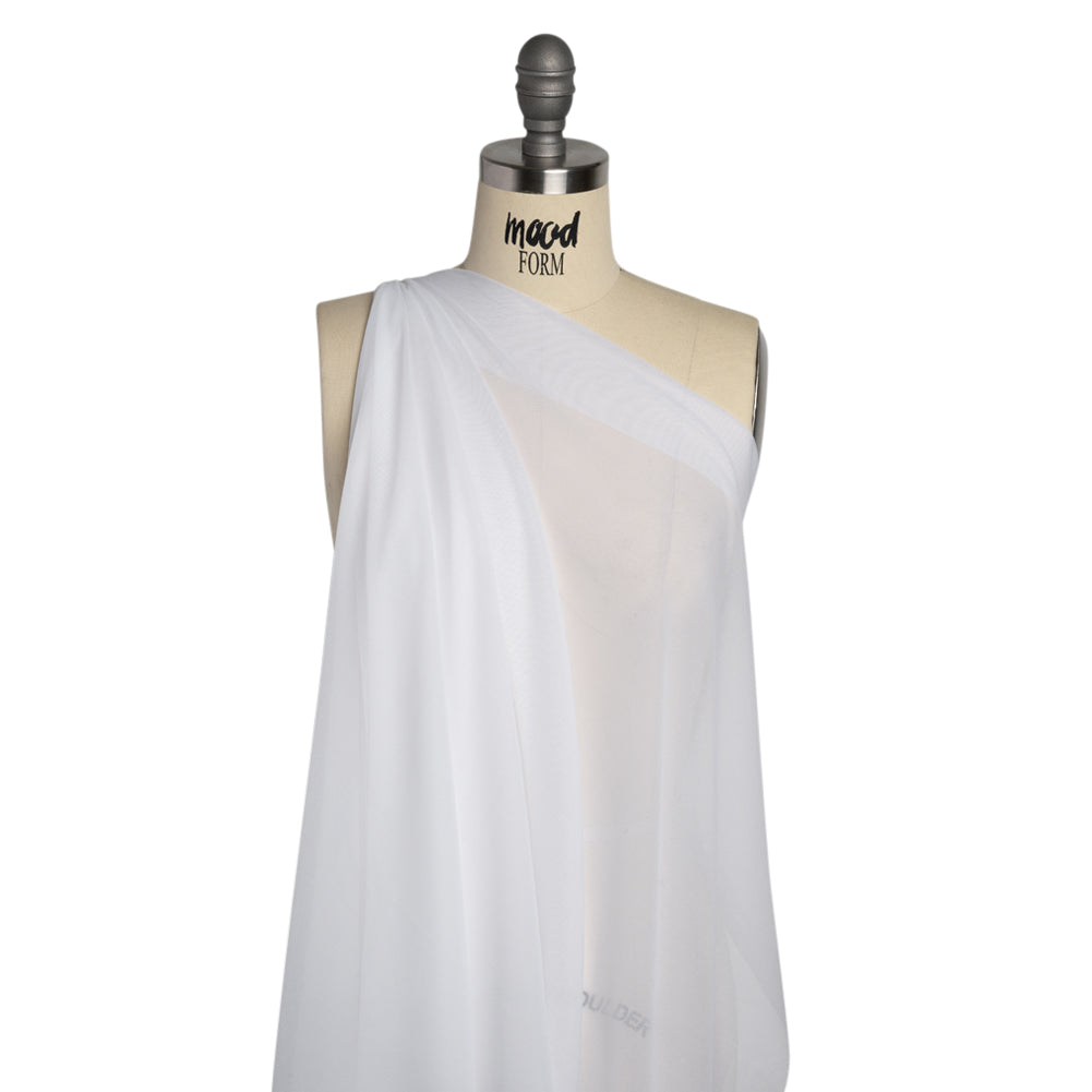 Stretch Woven Fusible Interlining by Helmut Lang - White Drape
