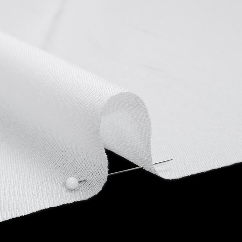 Woven Fusible Interlining Single Side by Alice and Olivia - White - Made in America Detail