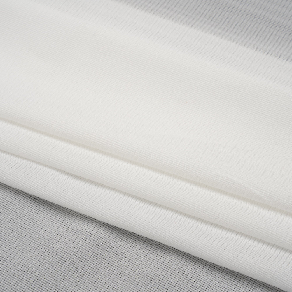 Woven Fusible Interlining - White - Made in France Folded