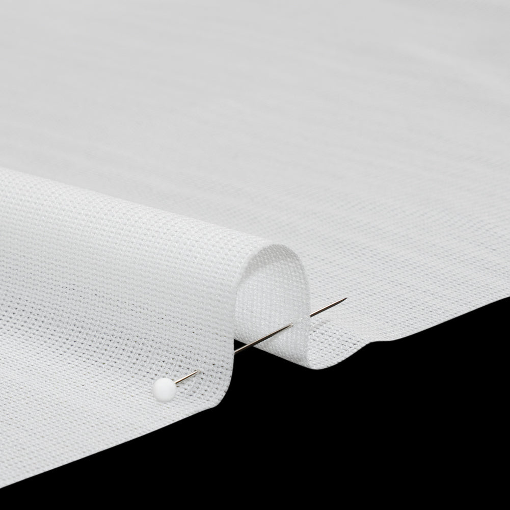 Woven Fusible Interlining - White - Made in France Detail