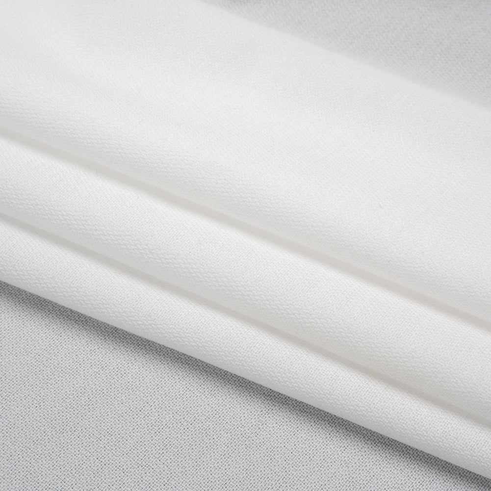 Soft Woven Fusible Interlining by Alice and Olivia - White Folded