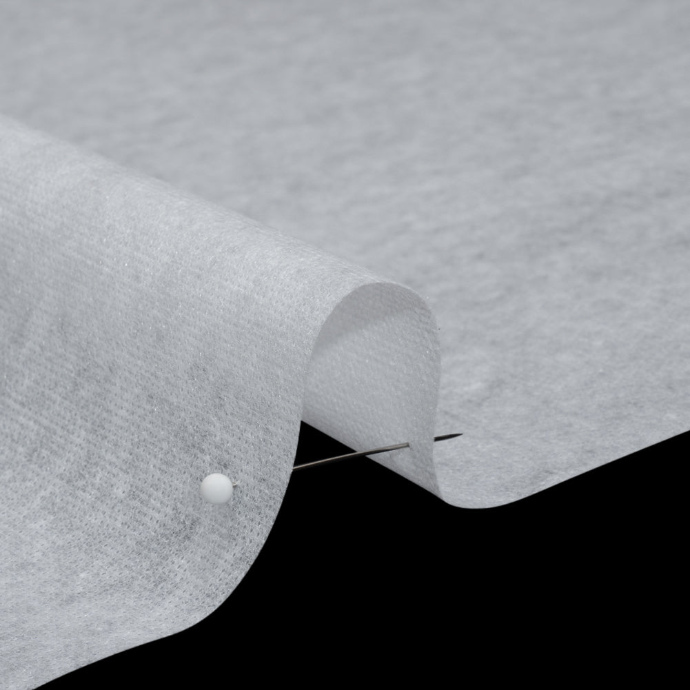 Non-Woven Fusible Interlining, Single Faced - White Folded