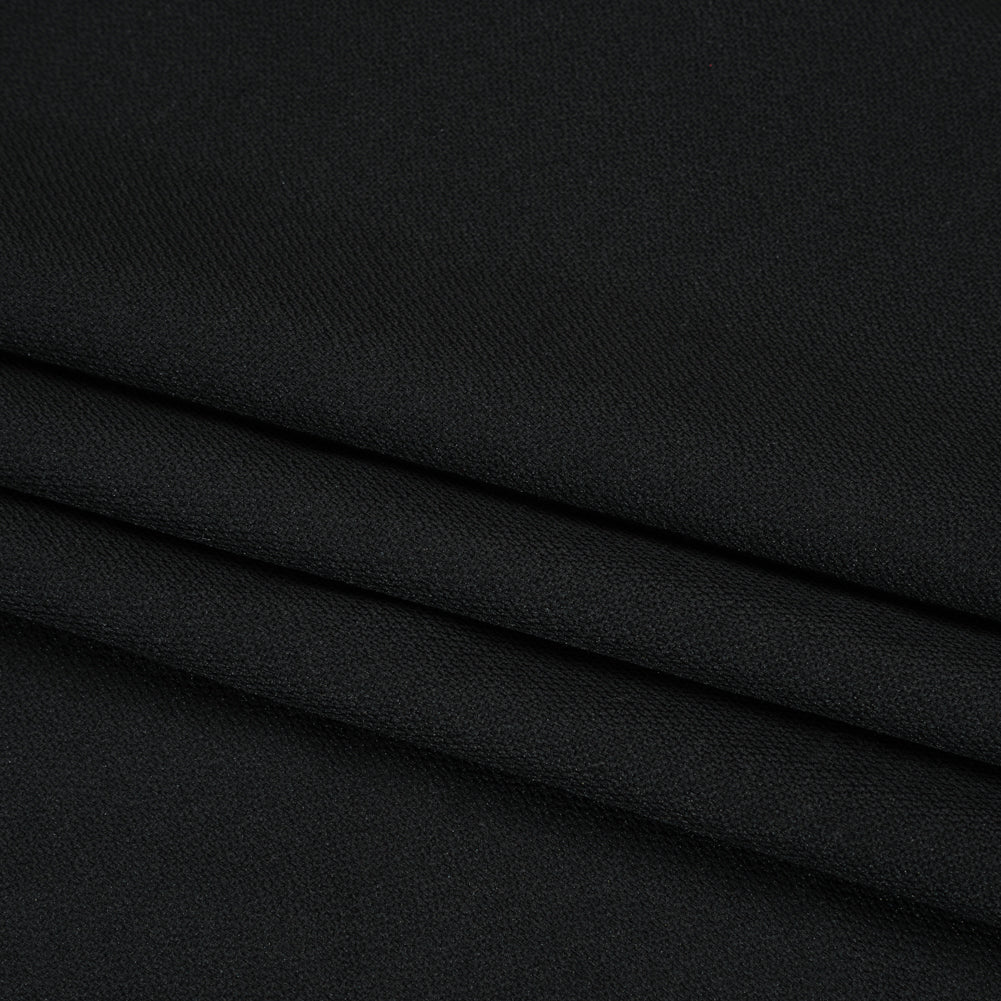 Heavy Soft Woven Fusible Interlining Single Side - Black Folded