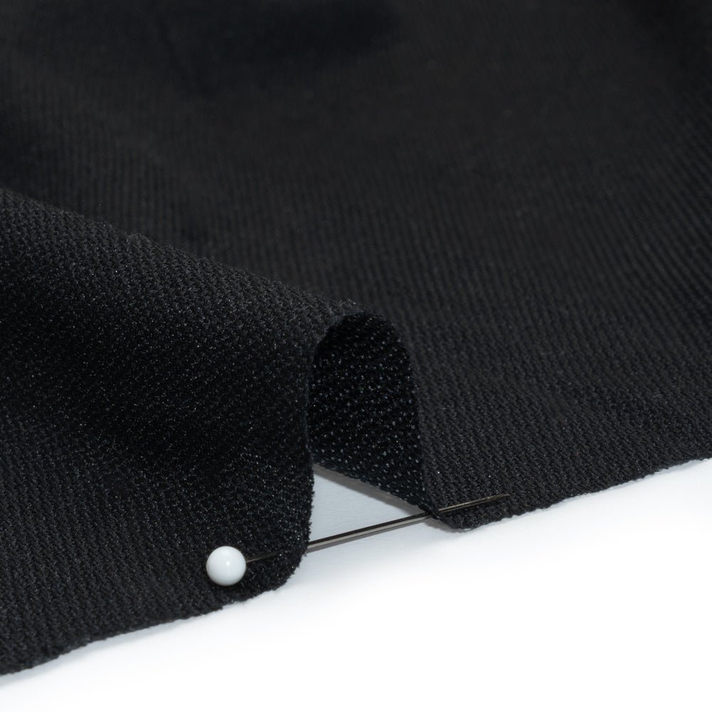 Soft Woven Fusible Interlining Single Side by Alice and Olivia - Black - Made in America Detail
